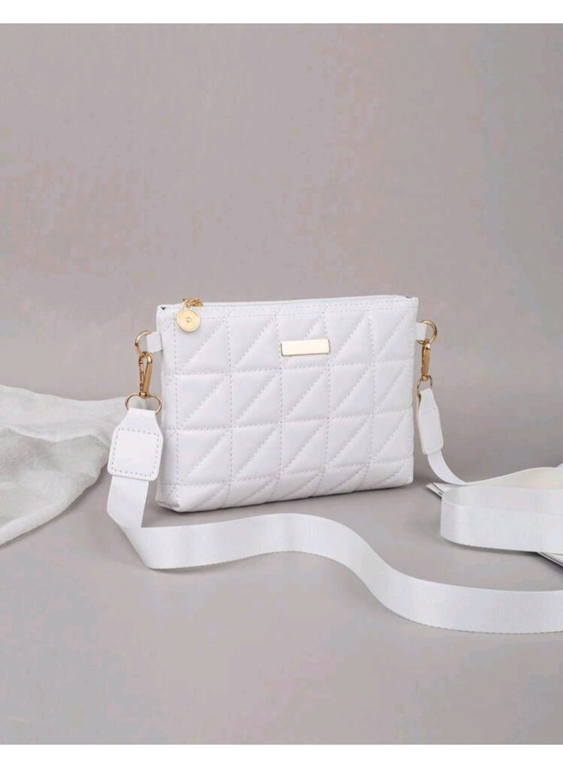 Shein Women's Fashion Topstitching Crossbody Bag, Shoulder Bag, Clutch, Envelope Bag, - Image 1